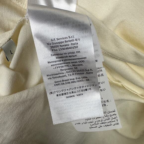 NWT Gucci Manifesto Oversized T-Shirt in White Size L - Picture 15 of 16